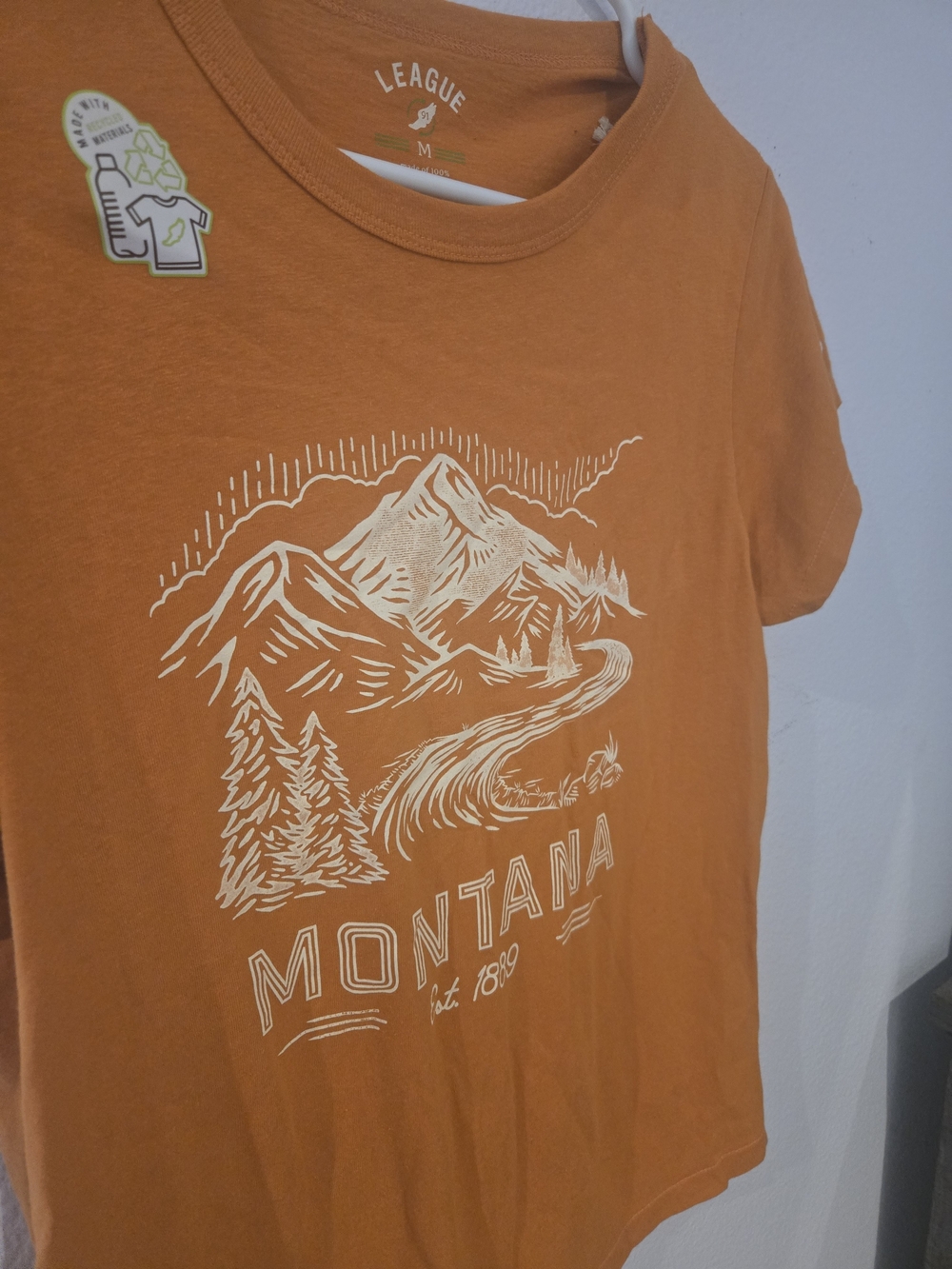 League Women's Montana Graphic T-Shirt - Orange